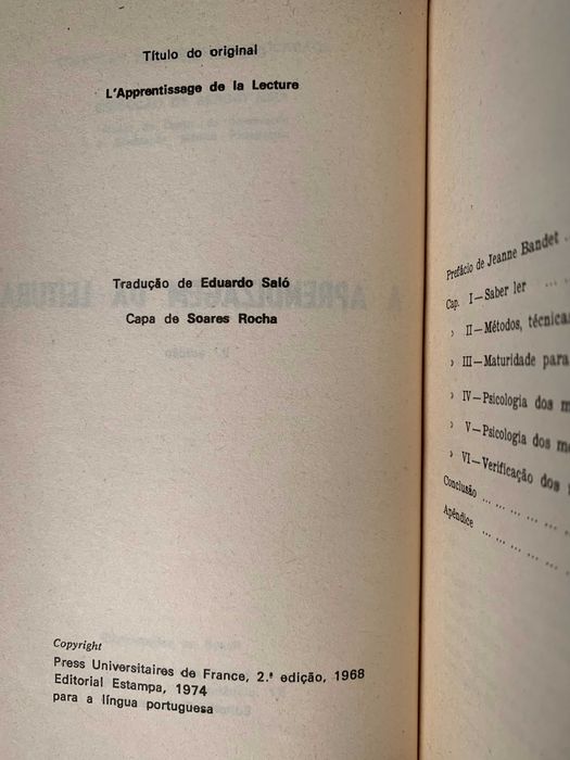 A Aprendizagem da Leitura, de Gaston Mialaret