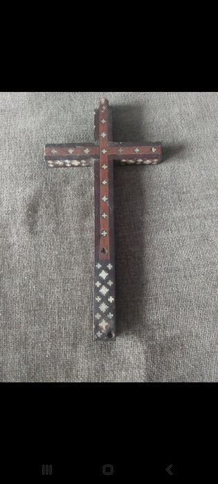 Cruz antiga madrepérola