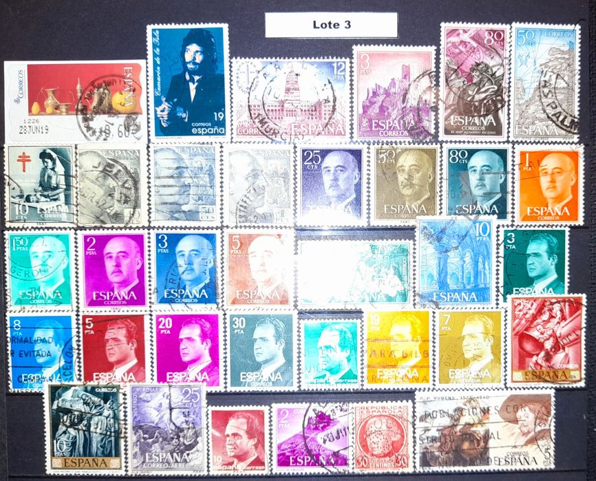 Vários Lotes - 35 Selos Itália / Espanha
