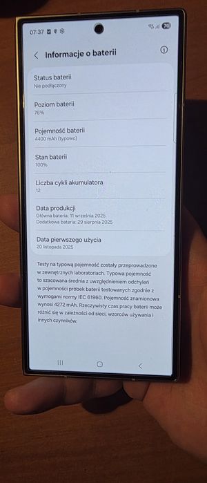 Samsung Galaxy Fold 7 256GB srebrny komplet GW