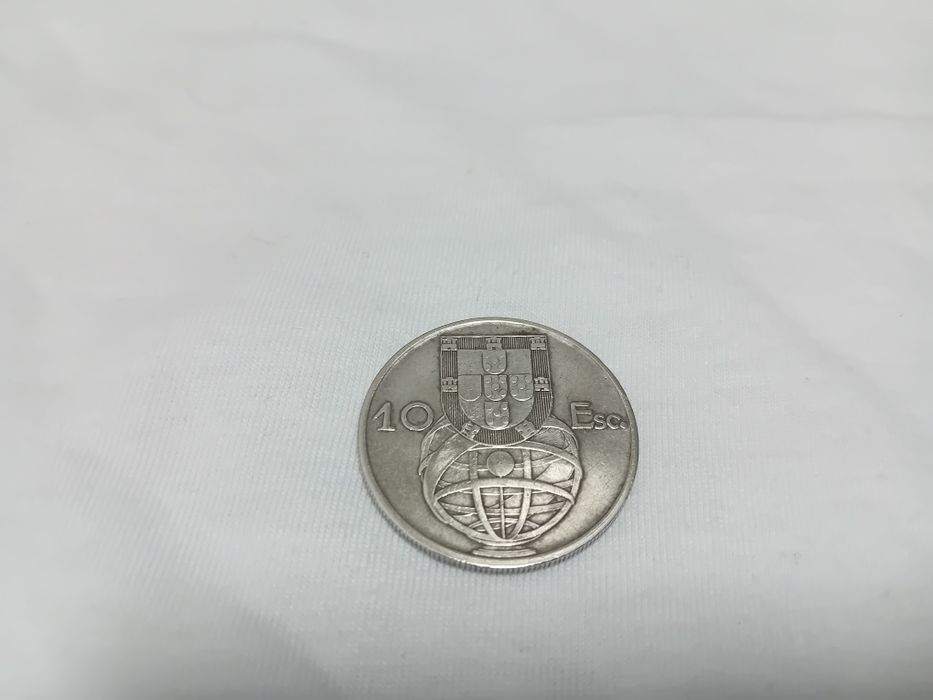 Moeda 10 Escudos 1954 Prata