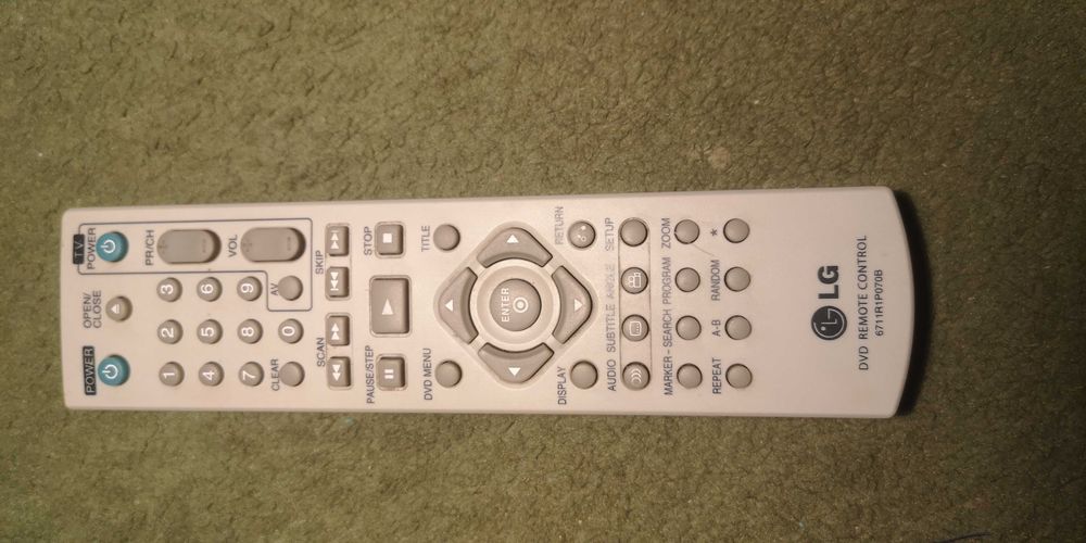 Pilot Lg 6711R1P070B DVD Remote Control sprawny