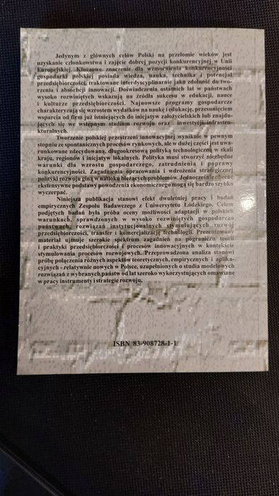 Przedsiębiorczość i transfer technologii Polska perspektywa
