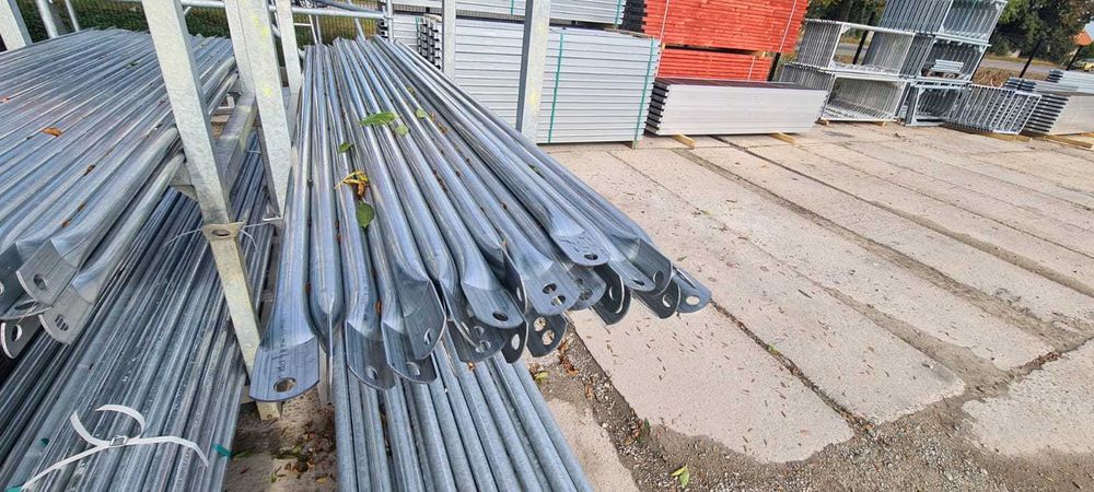 NOWE stalowe rusztowanie szczytowe elewacyjne Plettac, do dociepleń 8 x 12