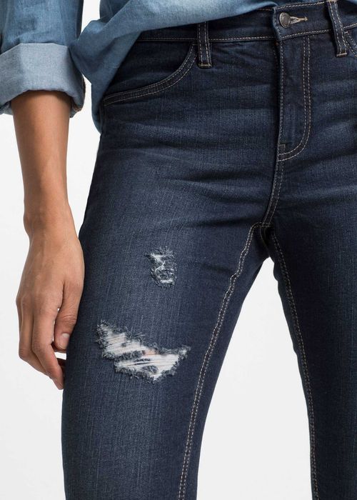 Jeans z naszywką stretch Bawełna R-38