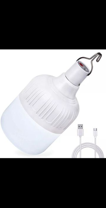 Лампочка з акумулятором 6-8 год, фанарик , нічник