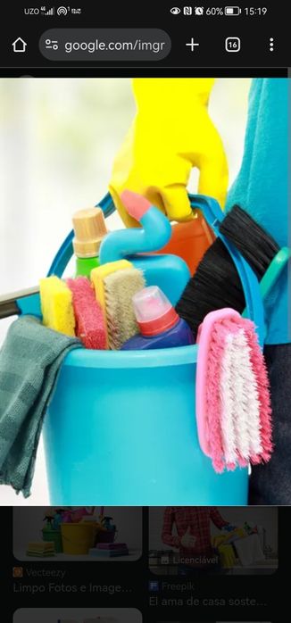 Serviço de limpeza em casas, alojamento e escritório