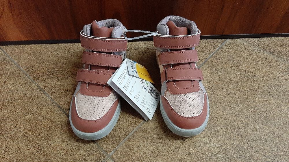 Buty przejściowe dla dziewczynki na rzep rozm.31