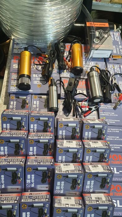 Польский насос для перекачки дизельного топлива, д.т. погружний, 12/24