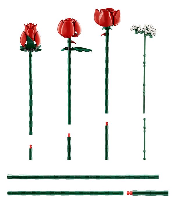 ‼️В КОРОБЦІ‼️ Конструктор Icons – Букет троянд з ромашками 1/1 з LEGO