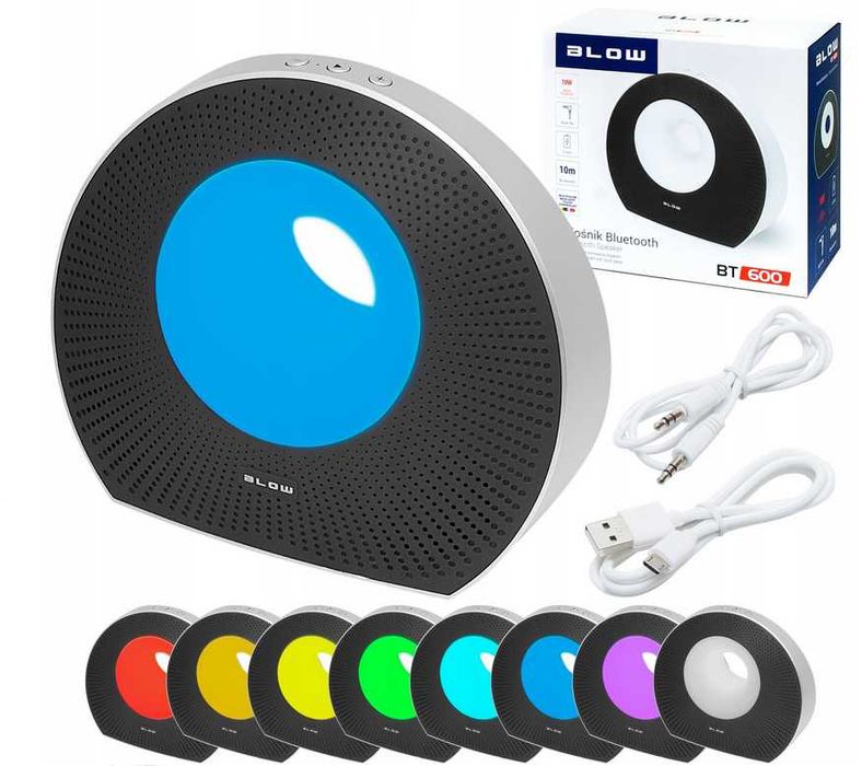 BLOW Głośnik Bluetooth BT600 FM lampka LED