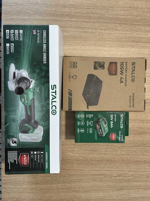 Zestaw Stalco szlif+aku+ładowarka