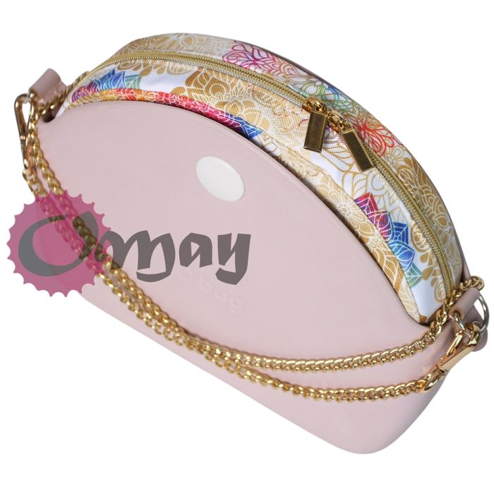 organizer do OBAG MOON LIGHT beż mandale ZŁOTO 2 kieszenie wkład OMAY