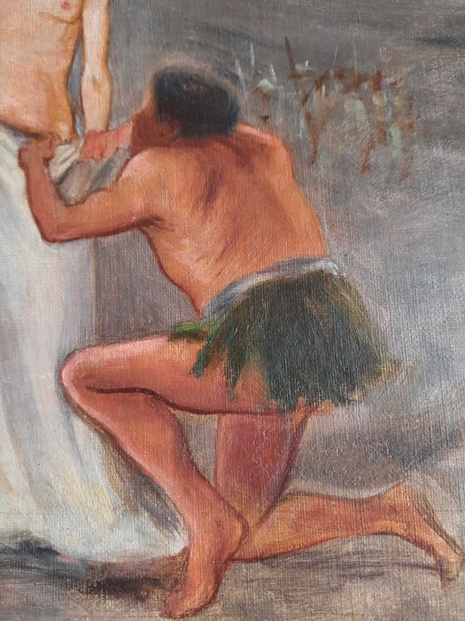 António Carneiro Cena religiosa