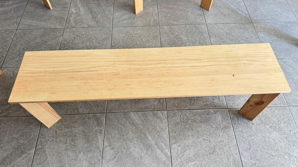 Lufe - Conjunto mesa grande + banco Lufe