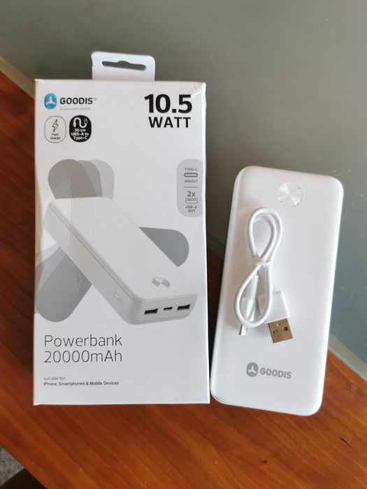 Powerbank 20000mAh 10.5 watt nova