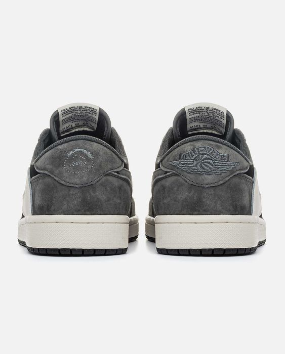 Мужские кроссовки Nike Air Jordan 1 Retro Low Travis Scott Silver