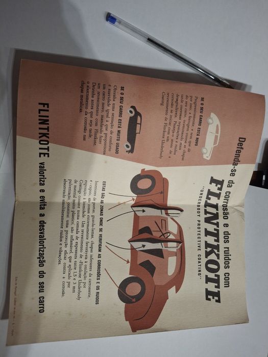 Publicidade automóvel muito antigo
