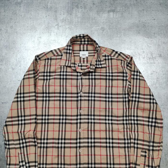 MĘSKA Elegancka PREMIUM Luxury Koszula Kratka Burberry London Kieszonka