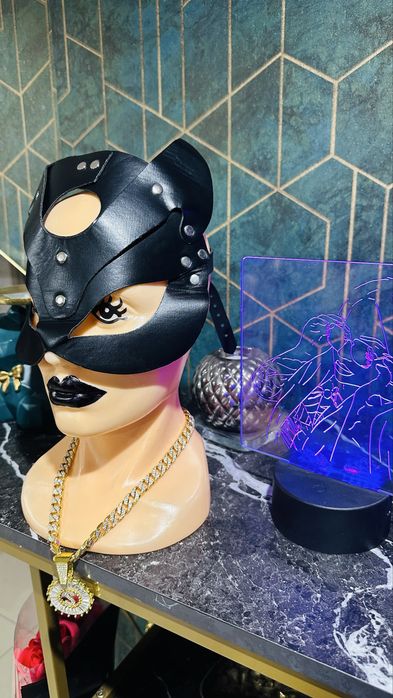 Skórzana maska Catwoman | pole dance exotic / drag / scena