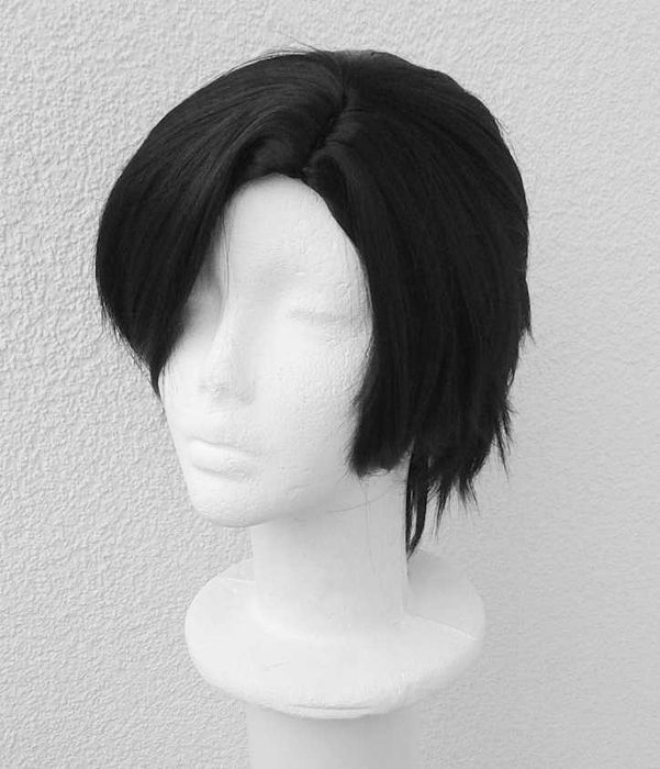 Zayne Love and Deepspace cosplay wig czarna krótka męska peruka czarny