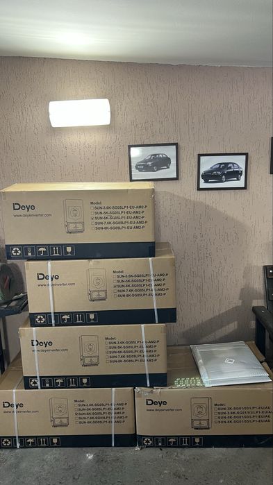 Гібридний Інвертор deye 6 кВт SUN-6K-SG05LP1-EU-AM2-P, АКБ SE-F5 PRO L
