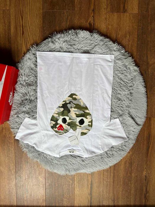 Comme Des Garcons CDG Play Koszulka White Biała