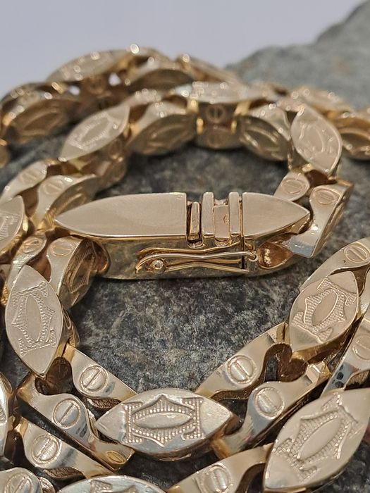 Złoty Łańcuch Splot Cartier Pr.585 Nowy 67 cm