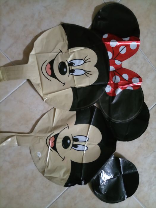 Conjunto 18 peças balões Mickey Minnie 1ano ARTIGO NOVO