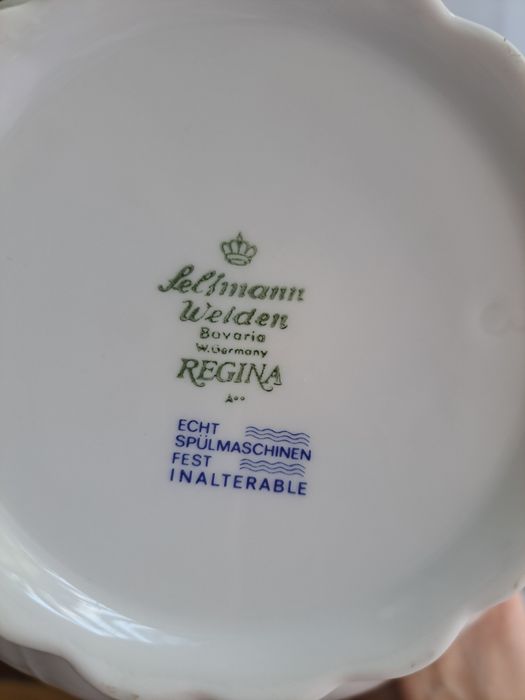 Piękny zestaw dzbanek, mlecznik, filiżanka z podstawką Seltmann weiden