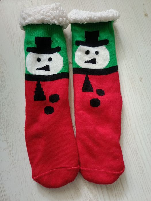 Skarpety ciepłe, świąteczne