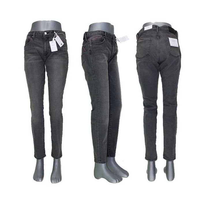 Damskie jeansy Tommy Hilfiger Como - Skinny szare nowe oryg. - W33/L30
