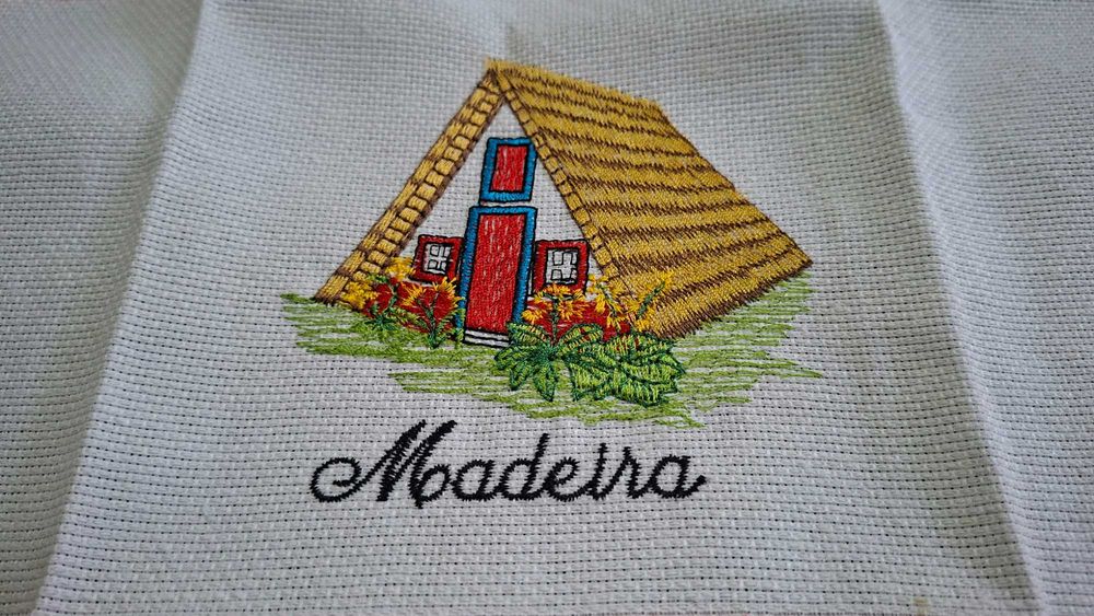 2 panos de cozinha decorativos da Madeira