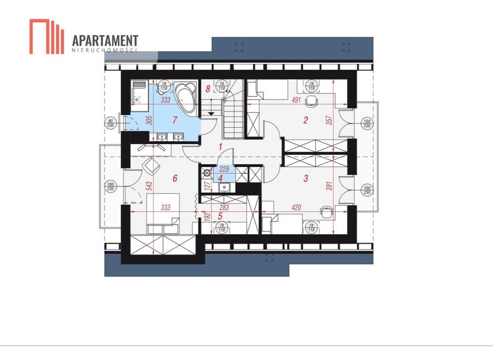Dom wolnostojący Ssz na działce 1200 m2 Wały