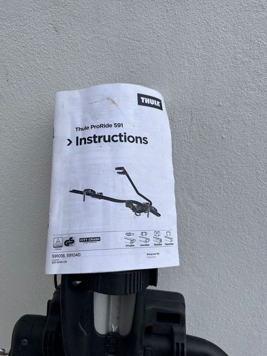 Suporte Thule Proride 591 com chaves