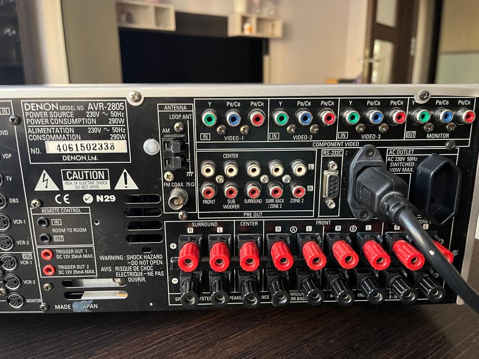 Amplituner 7.1 Denon AVR2805 z pilotem
