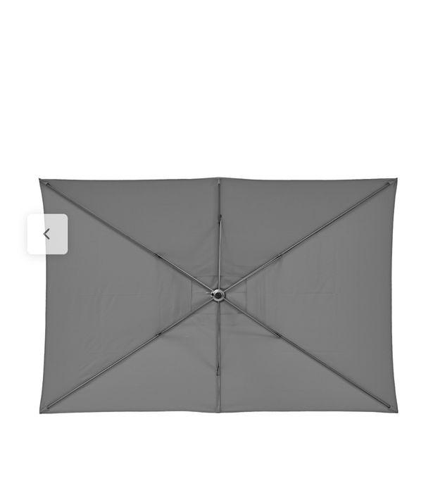 Chapéu de sol cinza escuro 200X300CM + base 29kg