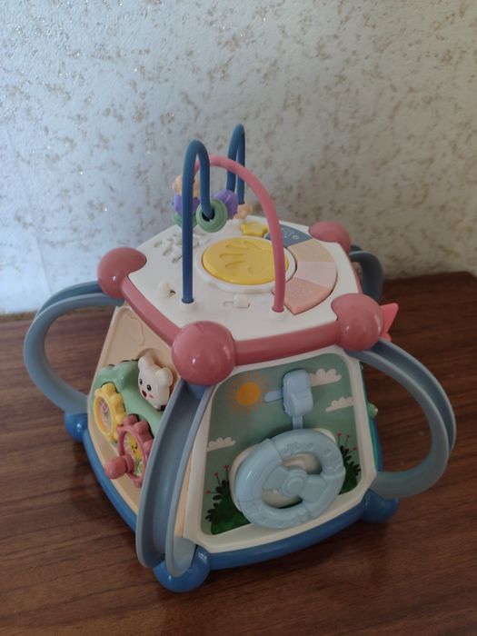 Дитячий розвиваючий ігровий центр автобус бінокль брязкальця