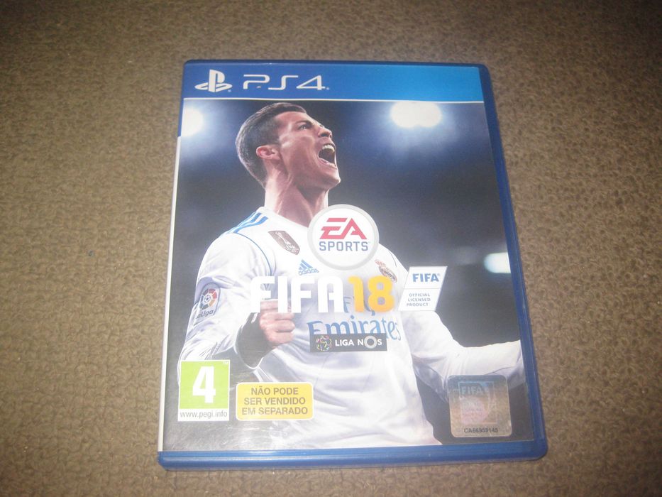 Jogo "FIFA 18" para a Playstation 4/Impecável!