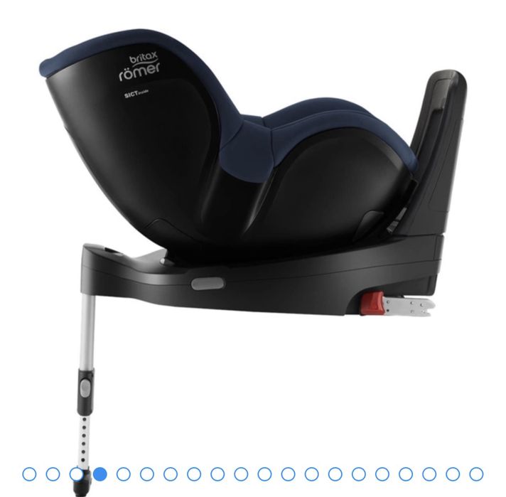BRITAX ROMER Dualfix Indigo Blue obrotowy fotelik 61-105cm