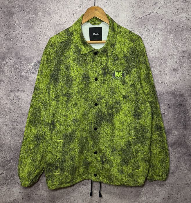 Чоловіча куртка вітровка овершот VANS Torrey Skate Acid Wash Jacket оригінал розмір L новий стан зелений колір