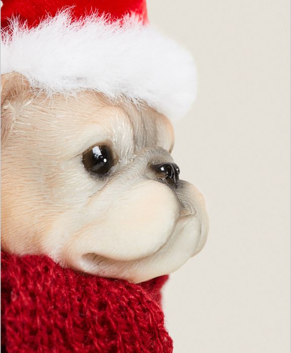 Enfeite BULDOGUE Resina Natal Zara Home NOVO