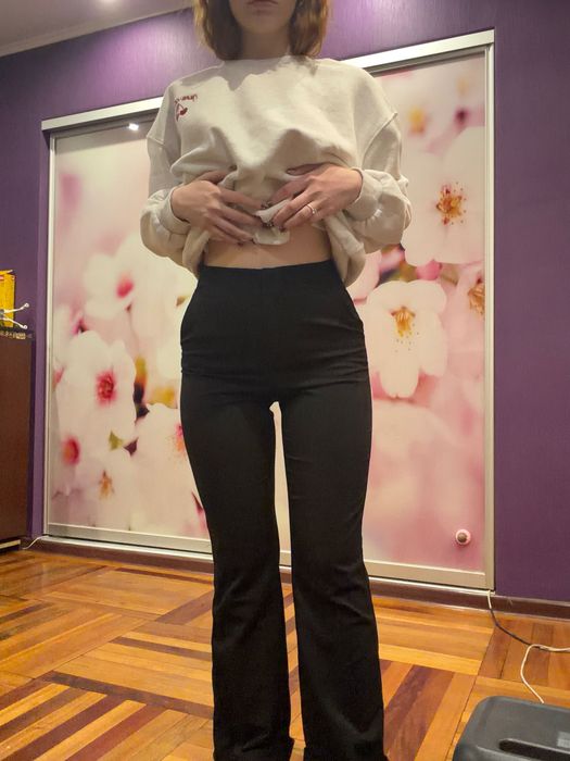 Брюки кльош h&m xs