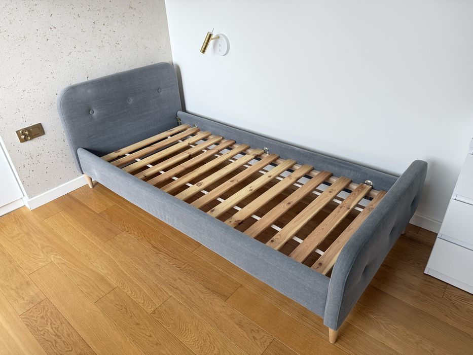 Łóżko tapicerowane Kids Concept, skandynawskie, pod materac 90x200
