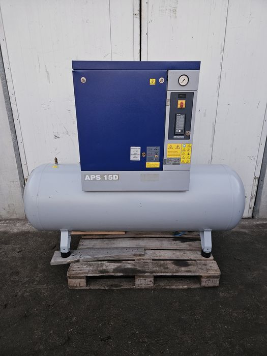 Kompresor srubowy airpress 11kw zbiornik 500l atlas copco sprezarka