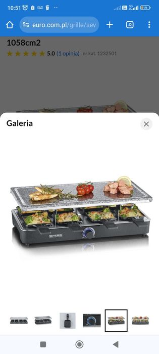 Grill elektryczny Severin raclette party