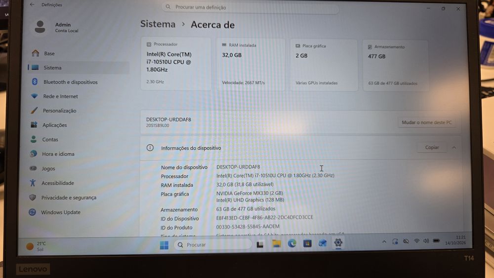 Lenovo T14 Gen 1