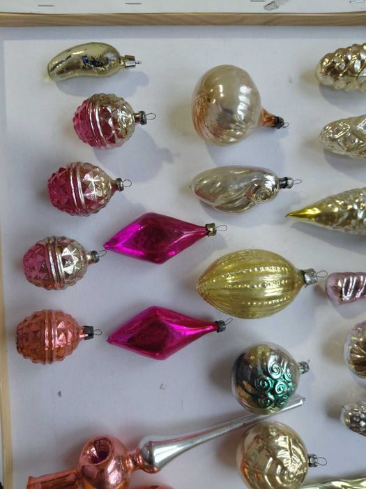 елочные игрушки времен ссср ,,стекло,,