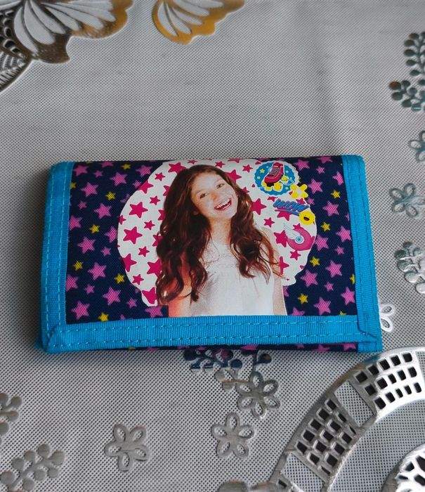 Portfel Soy Luna w gwiazdki - granatowy niebieski różowy