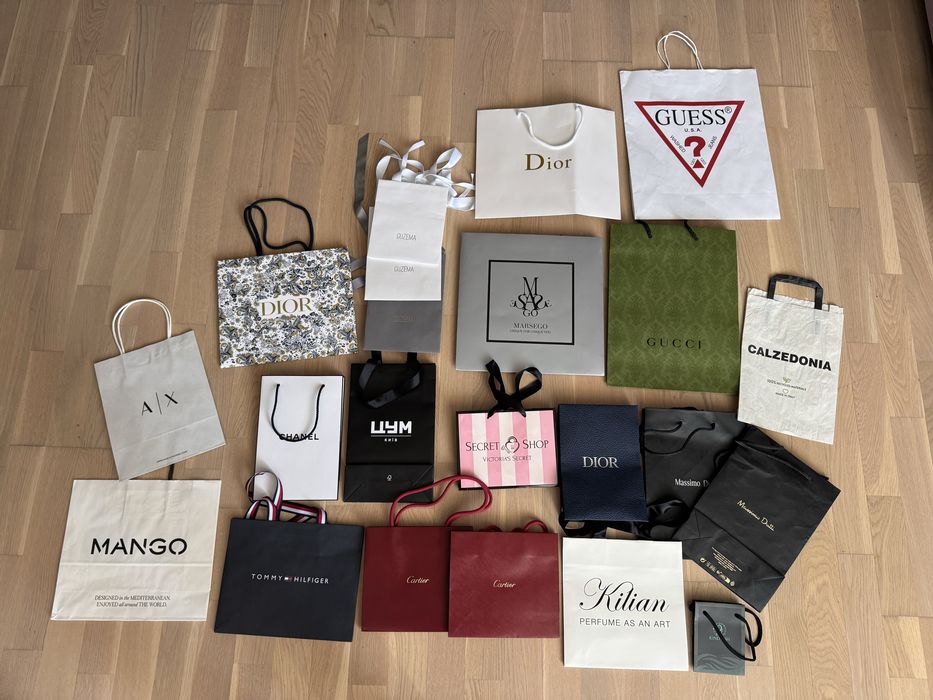 Подарункові пакети dior chanel cartier guess gucci armani tommy guzema